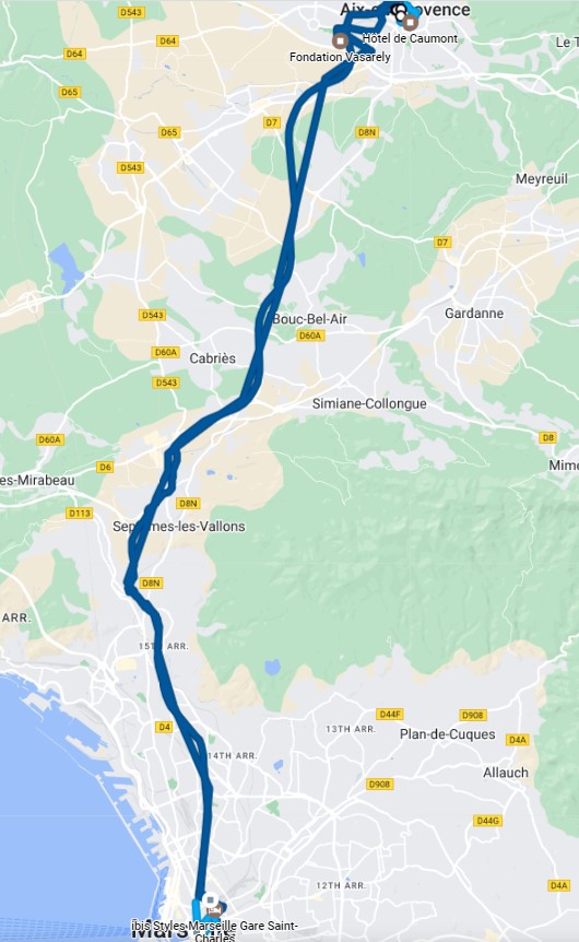 Read more about the article Lundi 7 août – Marseille – Aix – Marseille